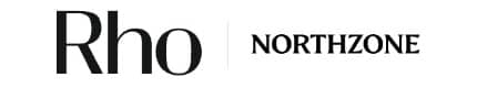 Logo featuring the text "Rho" and "NORTHZONE" in black on a white background.