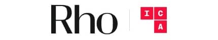 The image shows the text "Rho" and four red squares with white letters "I", "C", "A", arranged with one square above the other three.