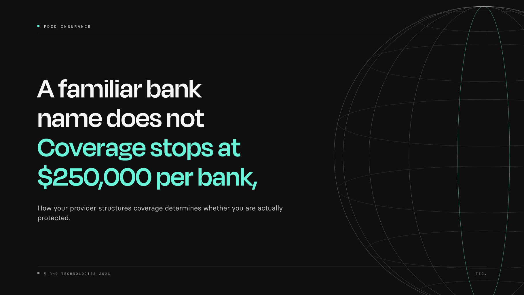 Statement contrasting bank reputation with hard FDIC coverage limits