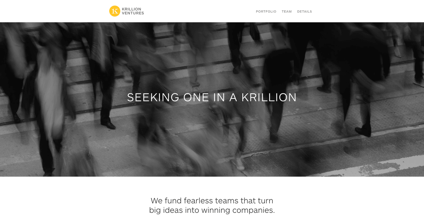 Image of Krillion Ventures  - Top VCs in Wellness