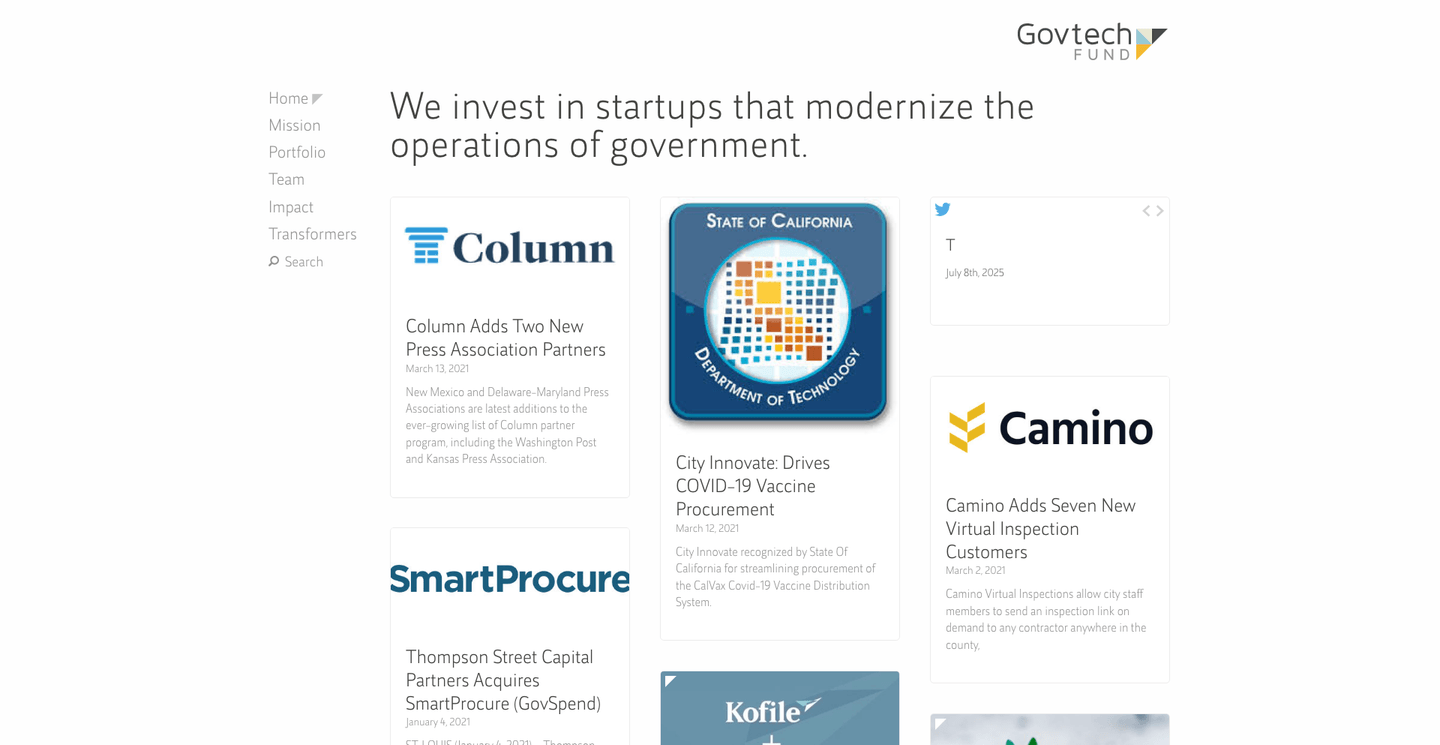 Image of Govtech Fund- Top VCs in Govtech