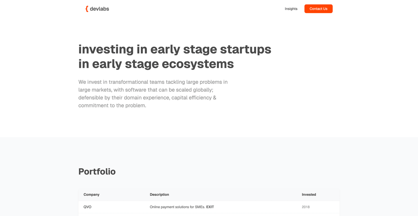 Image of devlabs - Top VCs in Education