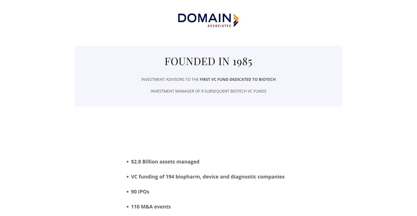 Image of Domain Associates - Top VCs in San Diego, California, United States