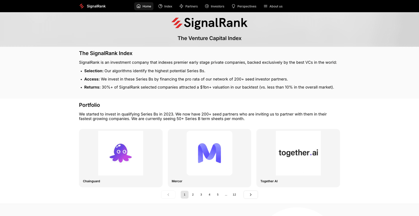 Image of SignalRank- Top VCs in Business Intelligence