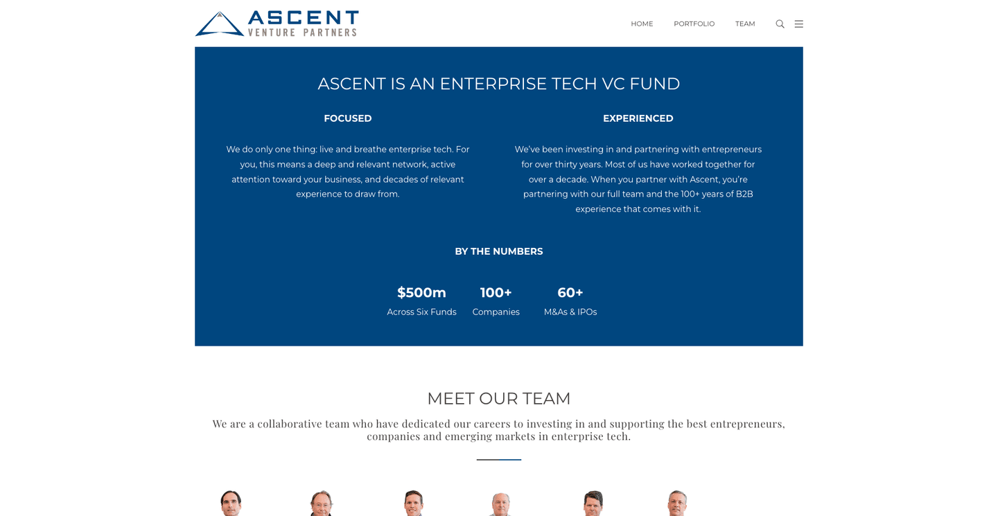 Image of Ascent Venture Partners- Top VCs in Analytics