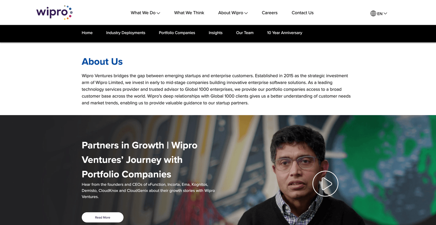 Image of Wipro Ventures - Top VCs in Mountain View, California, United States