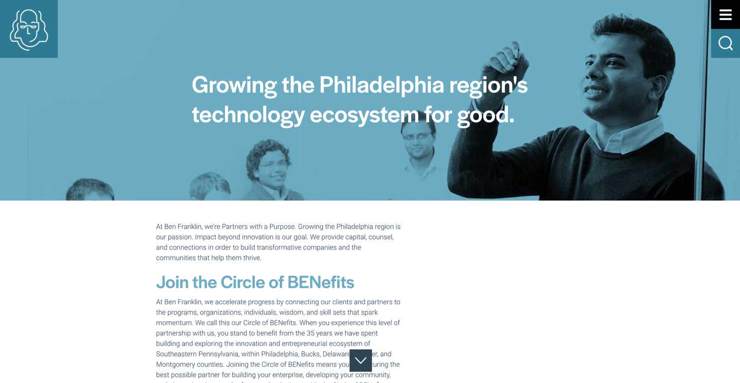 Image of Ben Franklin Technology Partners of Southeastern Pennsylvania - Top VCs in Govtech