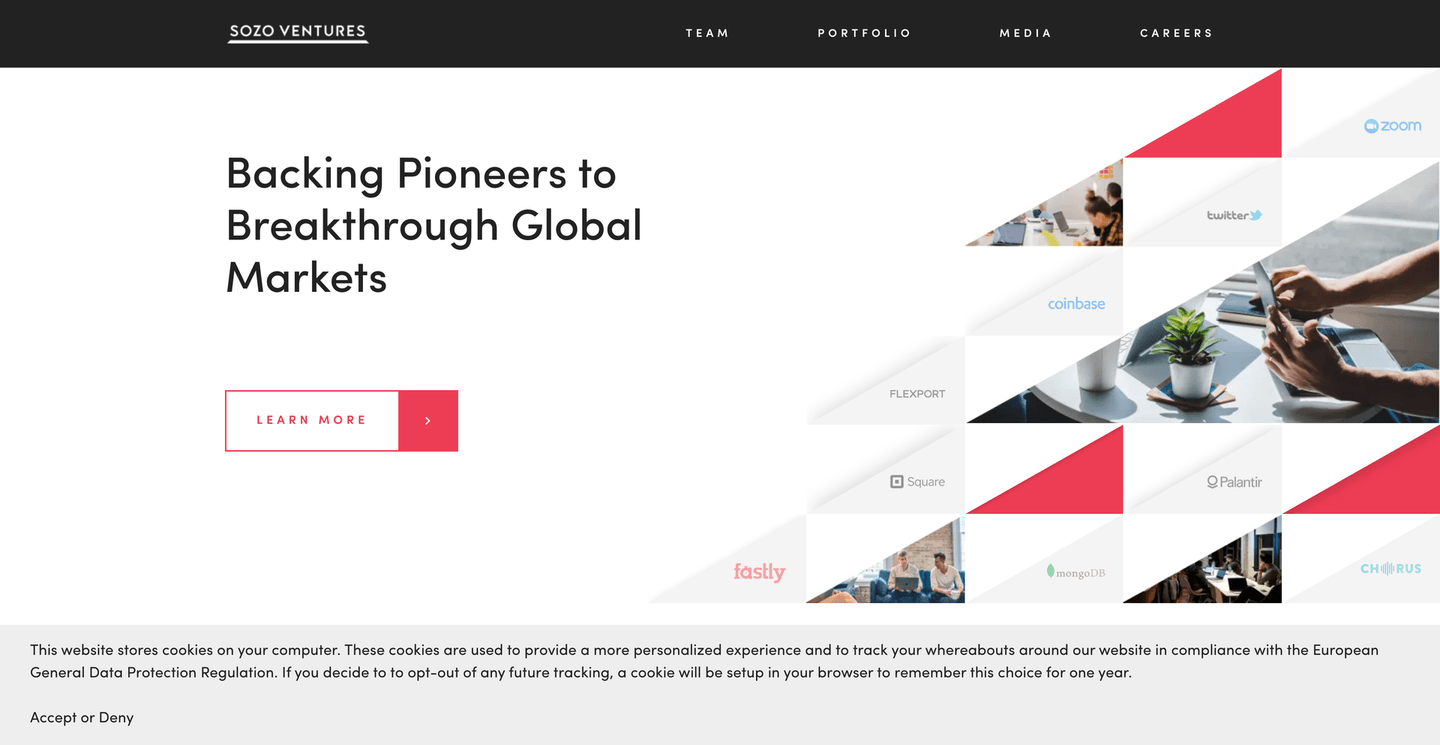 Image of Sozo Ventures - Top VCs in Redwood City, California, United States