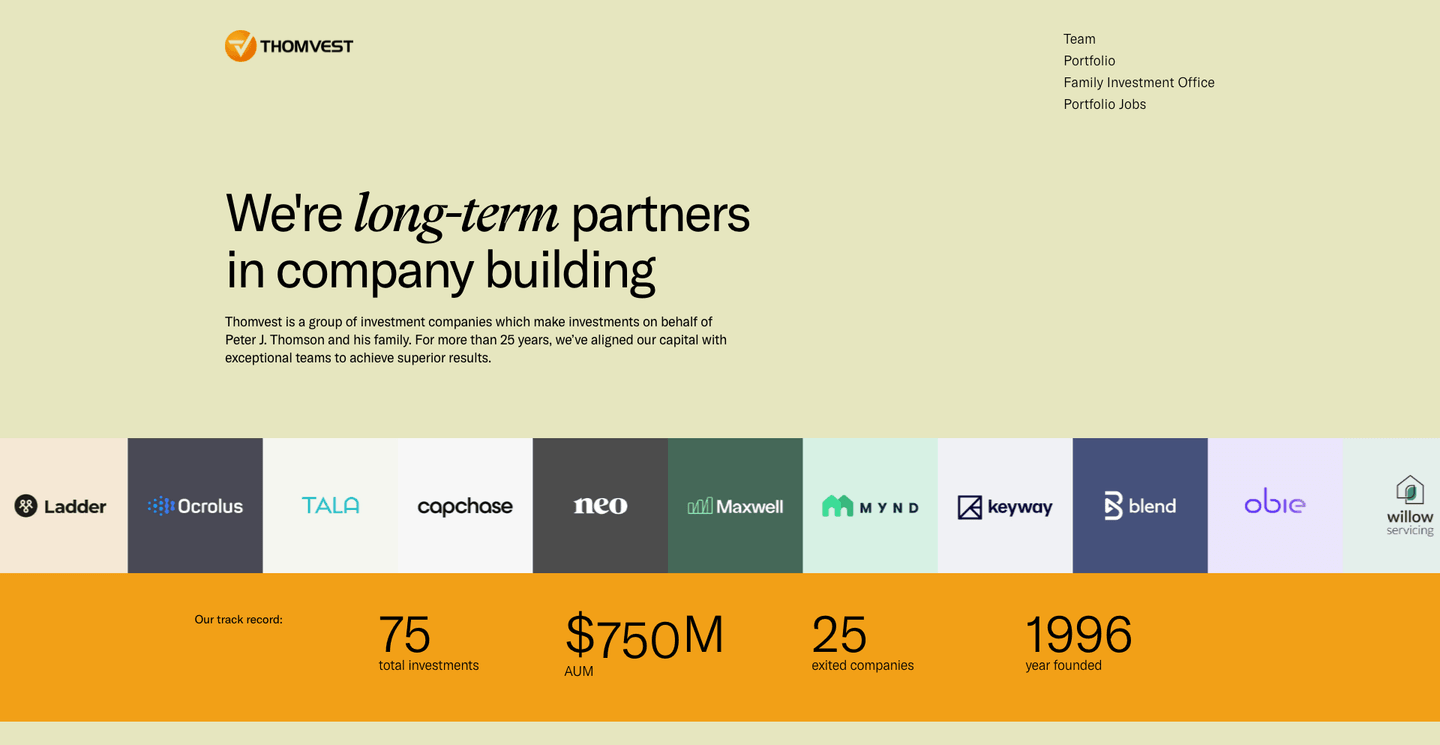 Image of Thomvest Ventures - Top VCs in Cyber Security