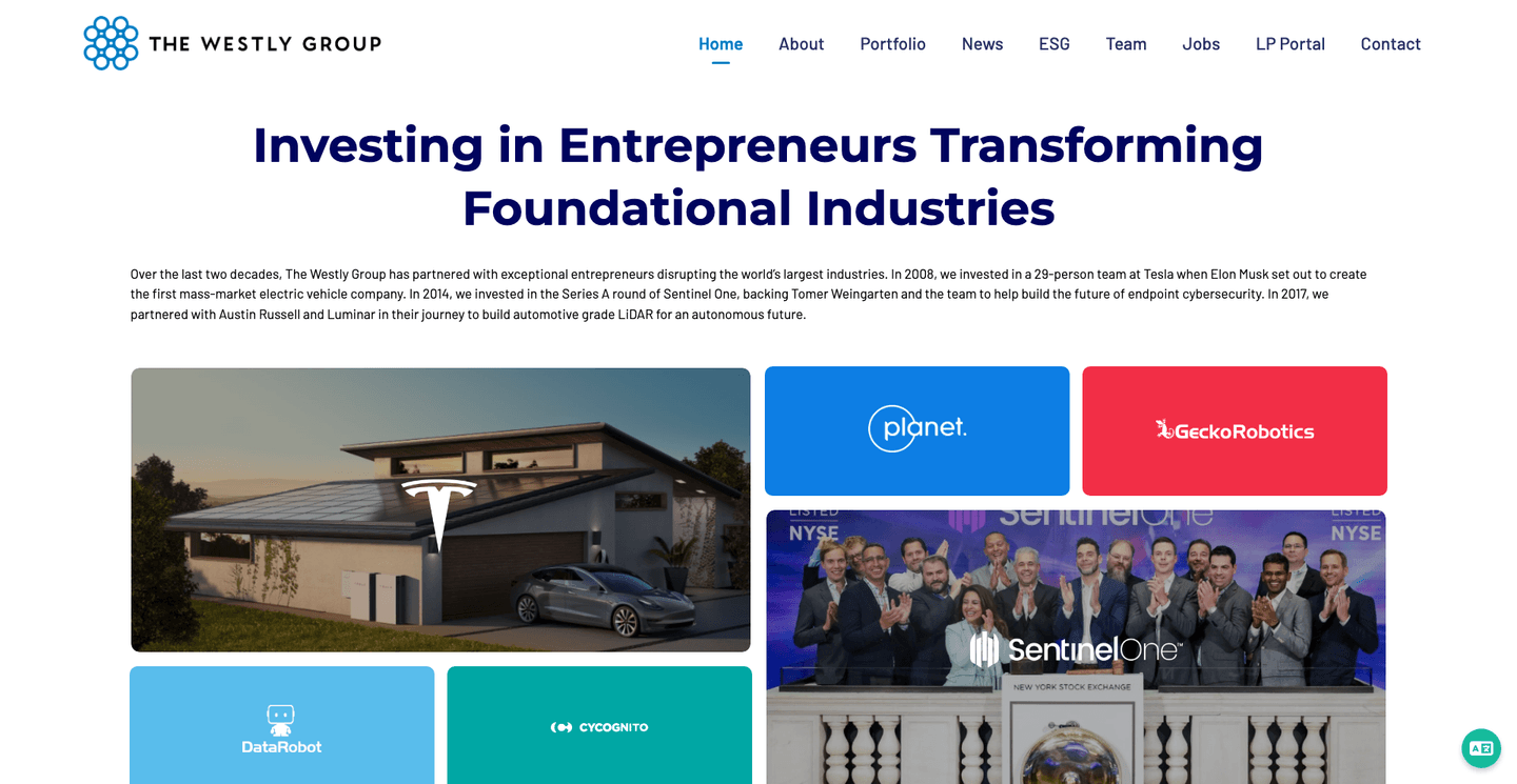 Image of The Westly Group - Top VCs in CleanTech