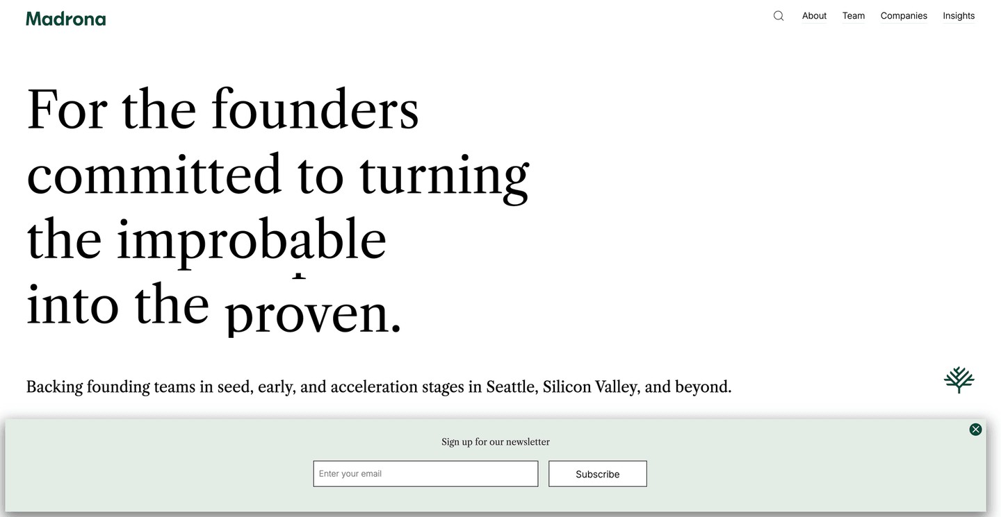 Image of Madrona - Seed Stage VC Firm