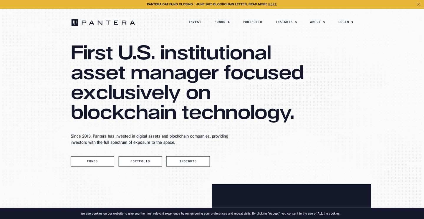 Image of Pantera Capital - Top VCs in Bitcoin