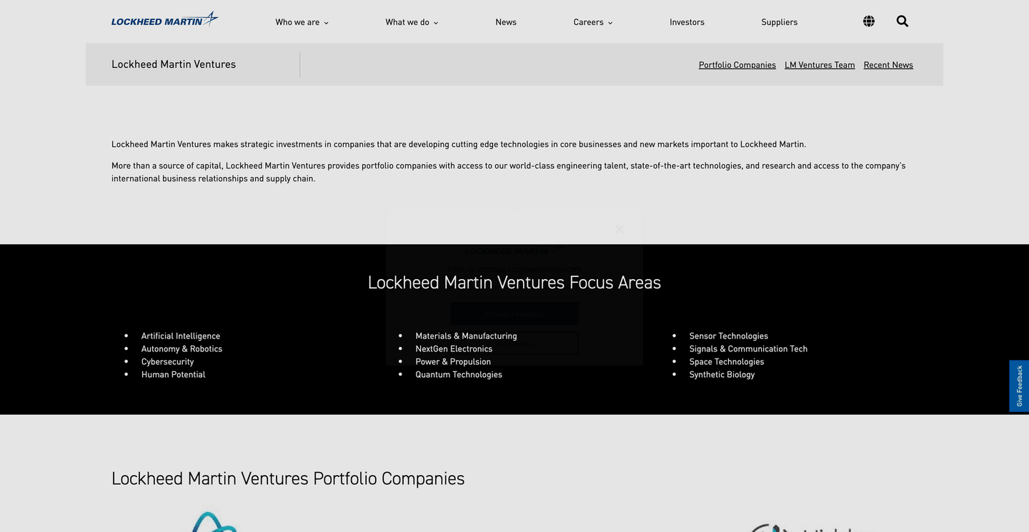 Image of Lockheed Martin Ventures - Top VCs in Security