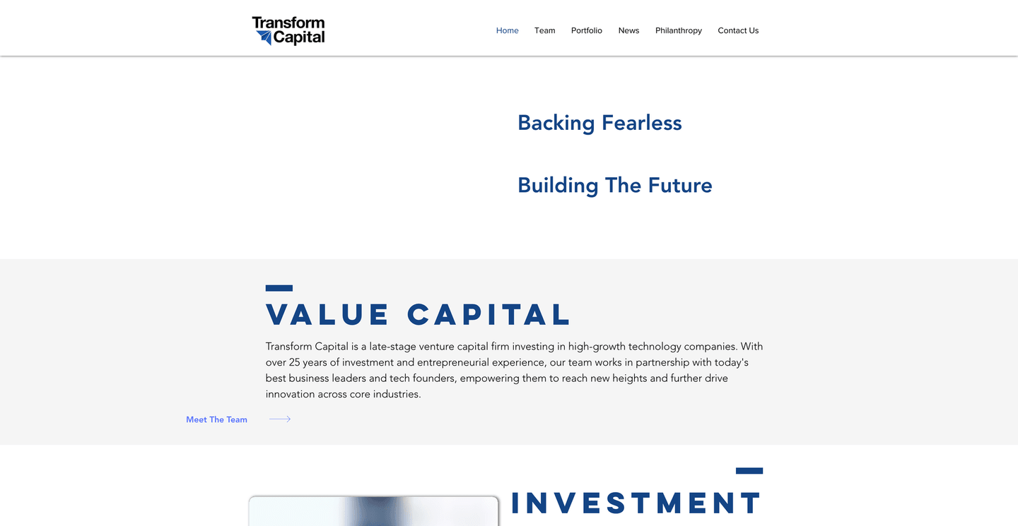 Image of Transform Capital - Top VCs in Financial Exchanges