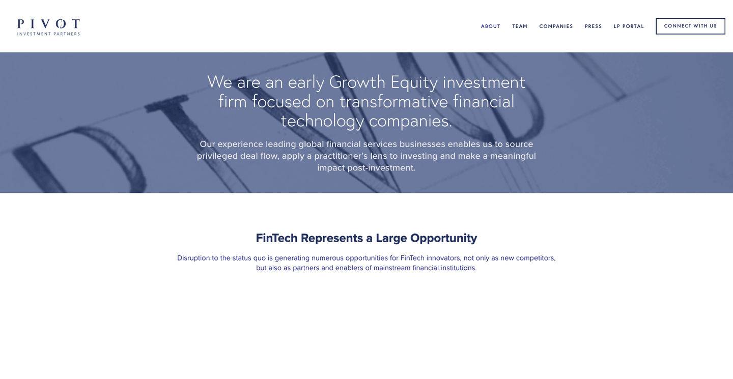 Image of Pivot Investment Partners - Top VCs in InsurTech