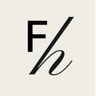 a capital sans serif F and a lowercase cursive h