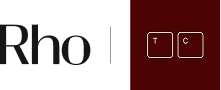 Rho logo next to the Type Capital initials in a dark red square.