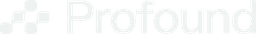 Logo with the word "Profound" in gray, featuring geometric shapes forming a stylized letter "P" on the left.