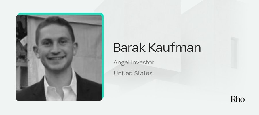 Image of Barak Kaufman - Angel Investors in Real Estate