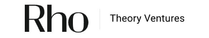 Text logo: "Rho Theory Ventures" in black font on a white background.