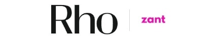Text logo displaying "Rho" in black and "zant" in pink.