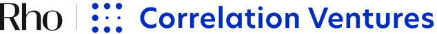 Rho logo paired with the Correlation Ventures name and dotted icon.
