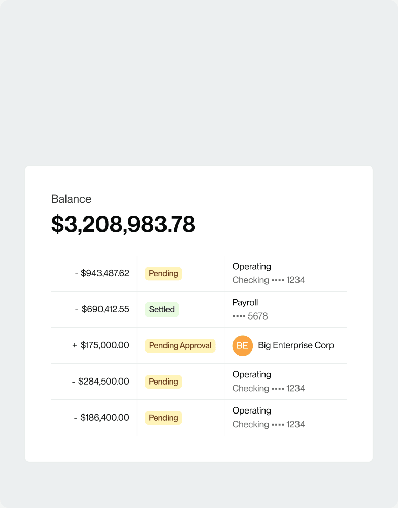 One consolidated savings balance with a live list of transfers