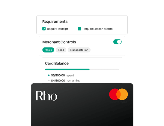 corporate card mobile controls