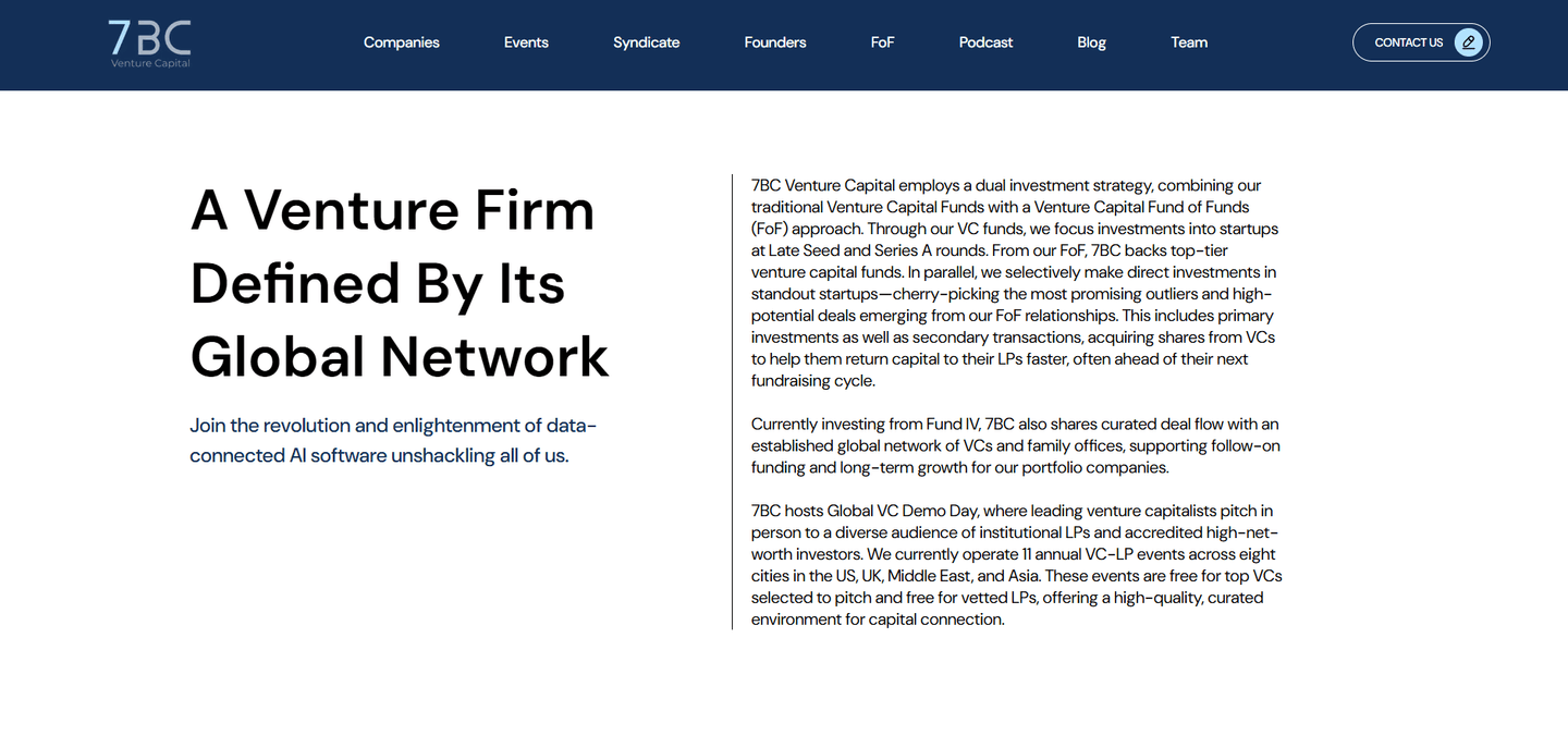 Image of 7BC Venture Capital  - Top VCs in E-Commerce