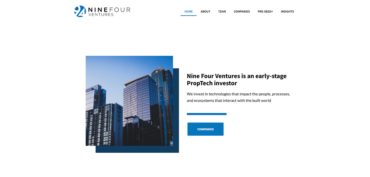 Image of Nine Four Ventures- Top VCs in PropTech