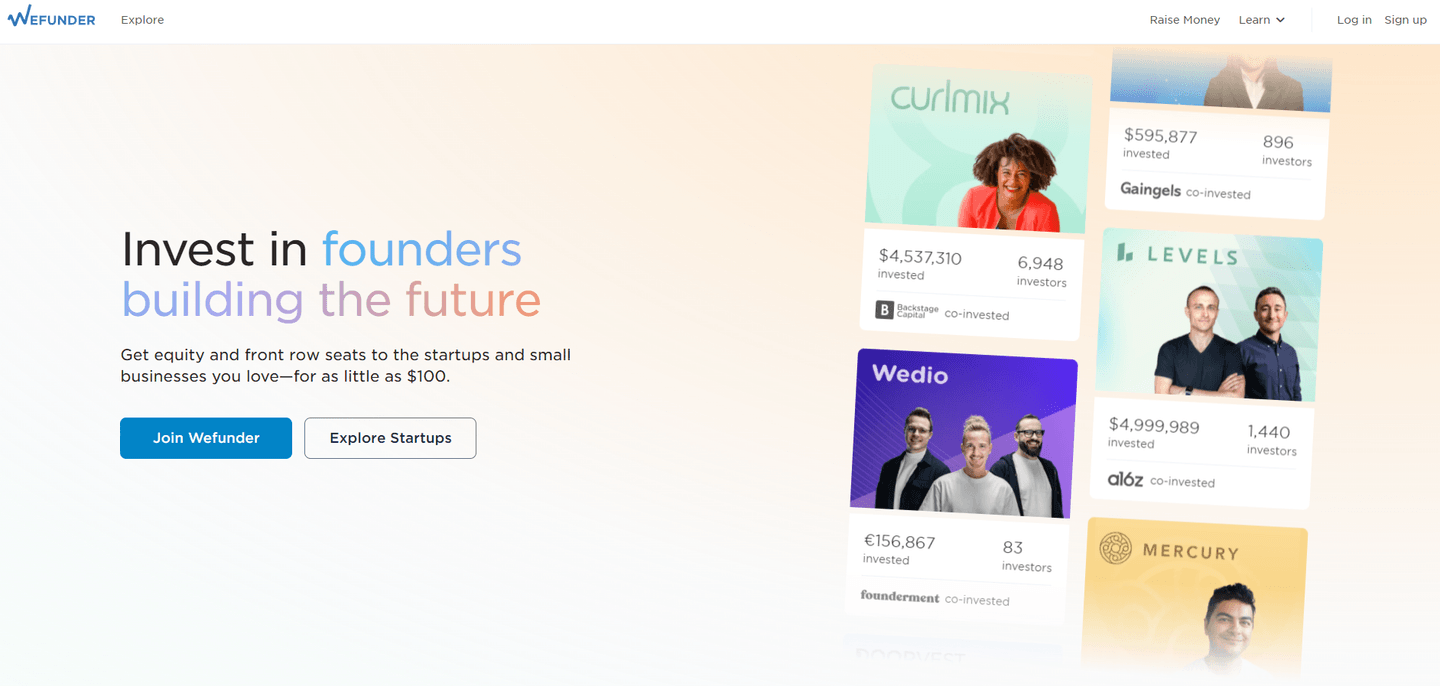 Image of Wefunder- Top VCs in Crowdfunding