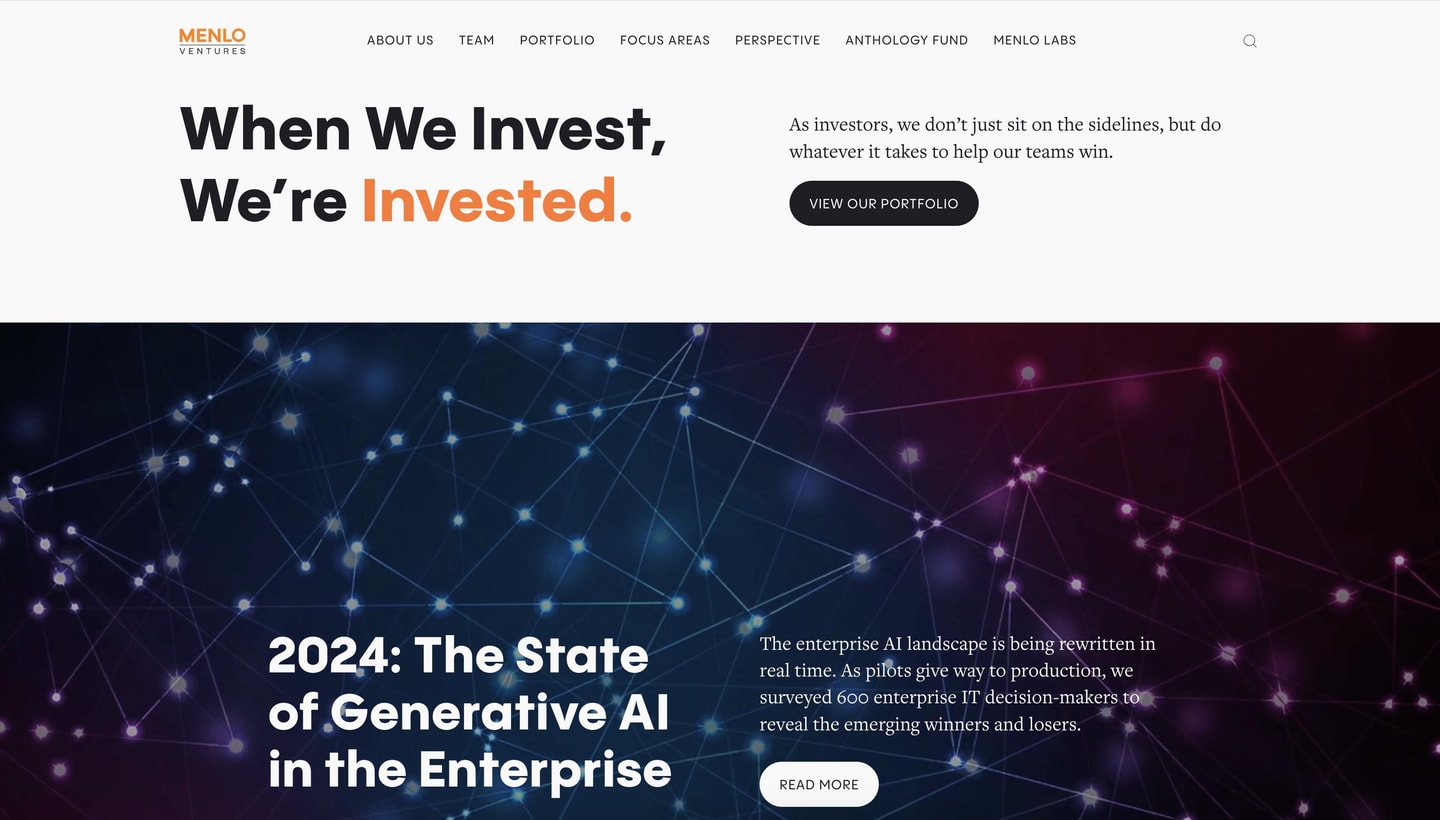 Image of Menlo Ventures - Early Stage VC Firm