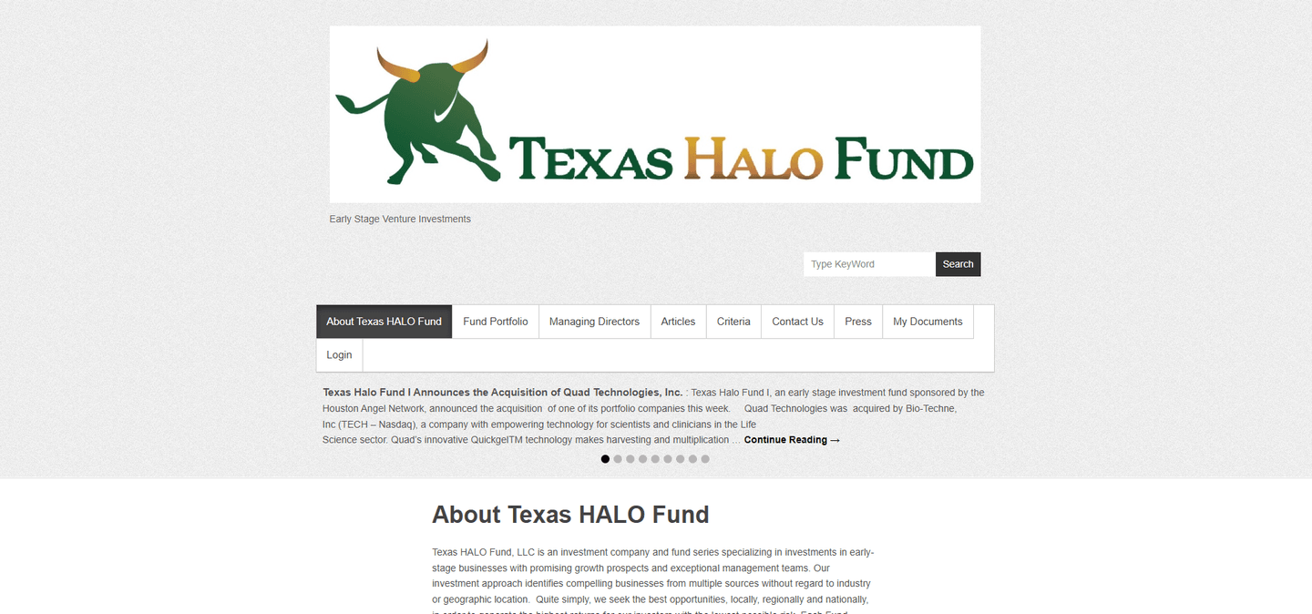 Image of Texas HALO Fund - Top VCs in Houston, Texas, United States