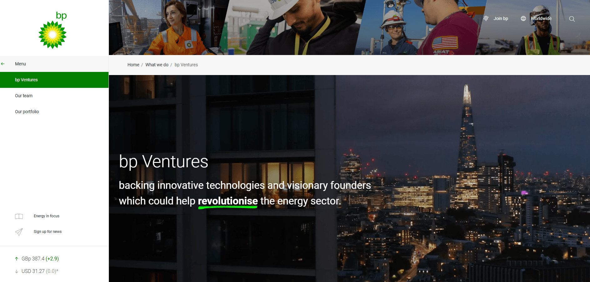 Image of BP Ventures - Top VCs in Energy