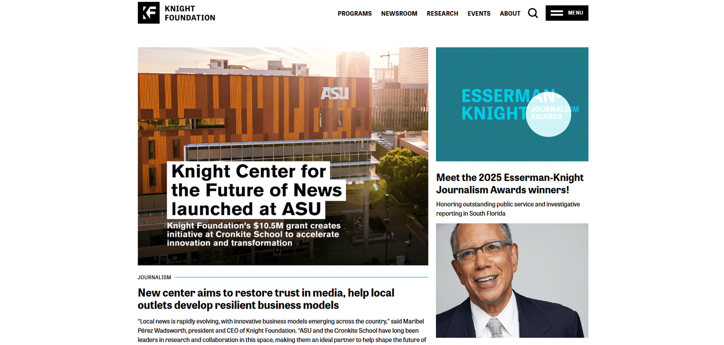 Image of Knight Foundation - Top VCs in Digital Media