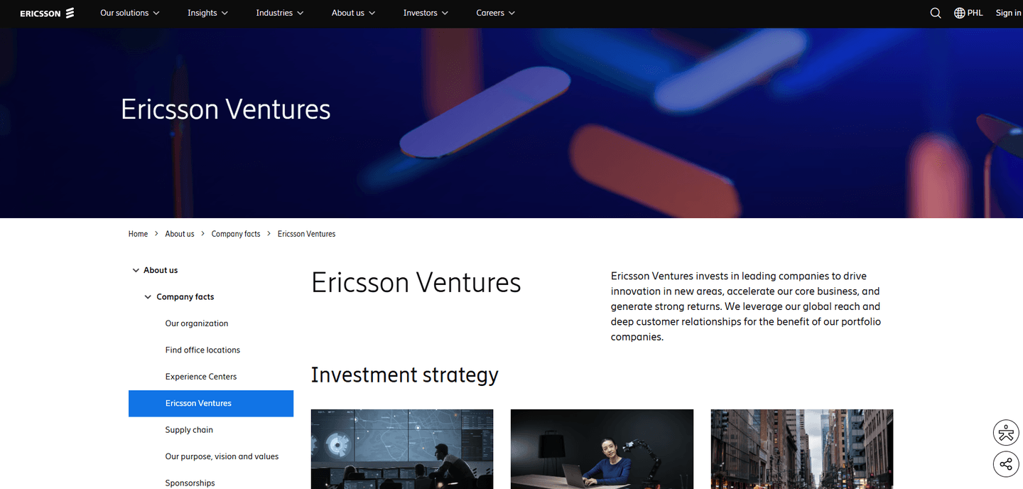 Image of Ericsson Ventures - Top VCs in Santa Clara, California, United States