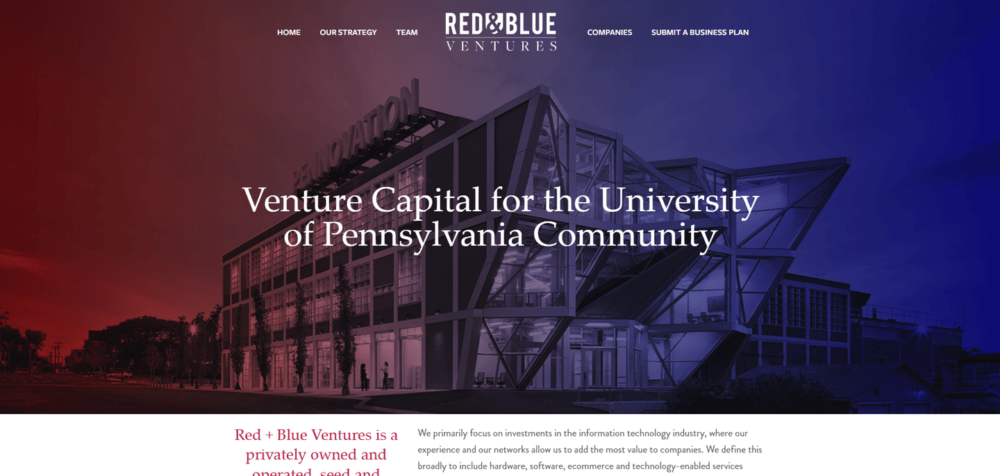 Image of Red &amp; Blue Ventures - Top VCs in Philadelphia, Pennsylvania, United States