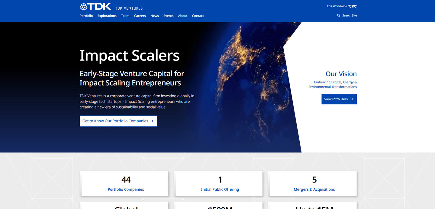 Image of TDK Ventures - Top VCs in San Jose, California, United States