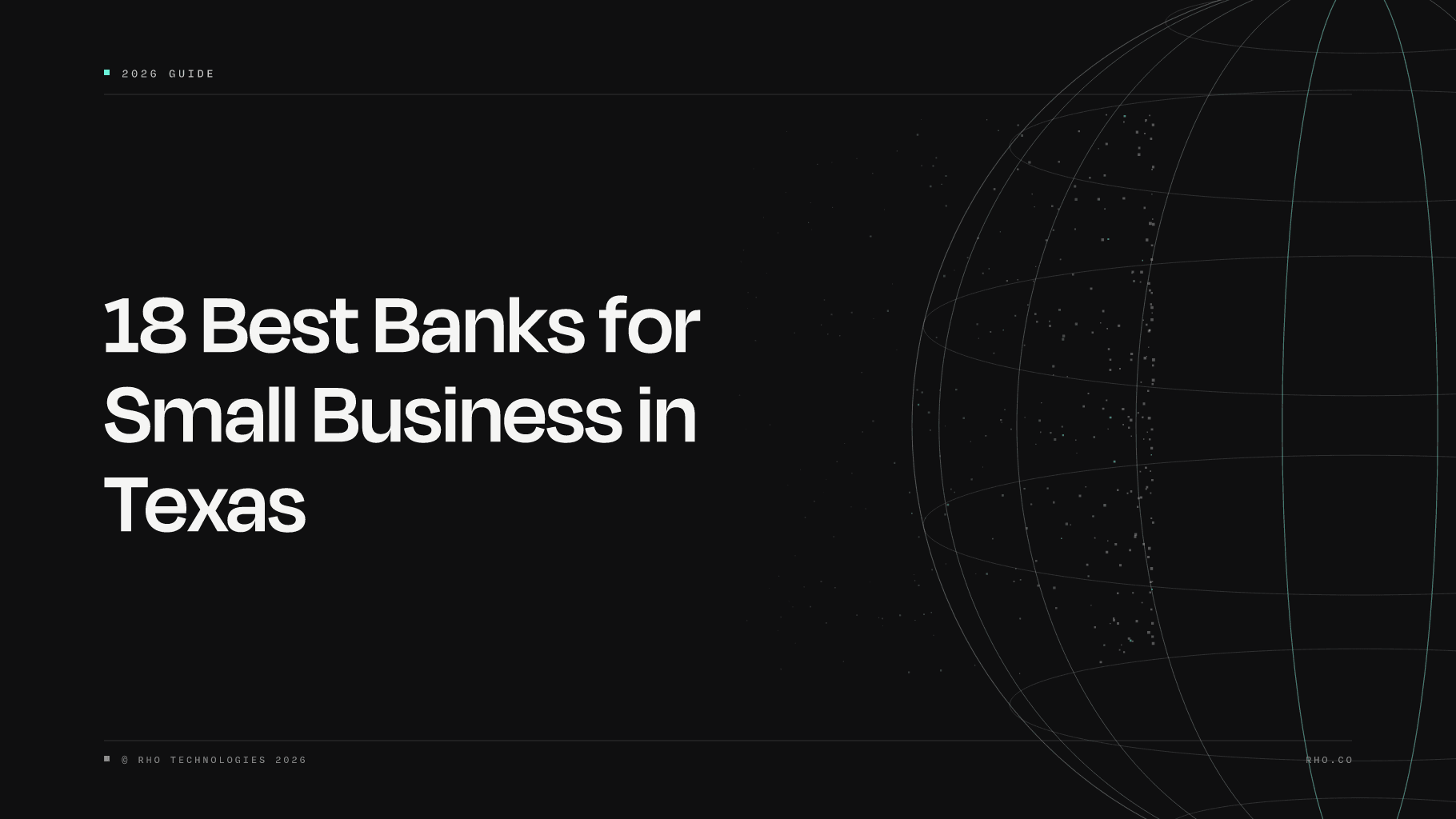 Bold headline naming the best banks for small business in Texas 2026