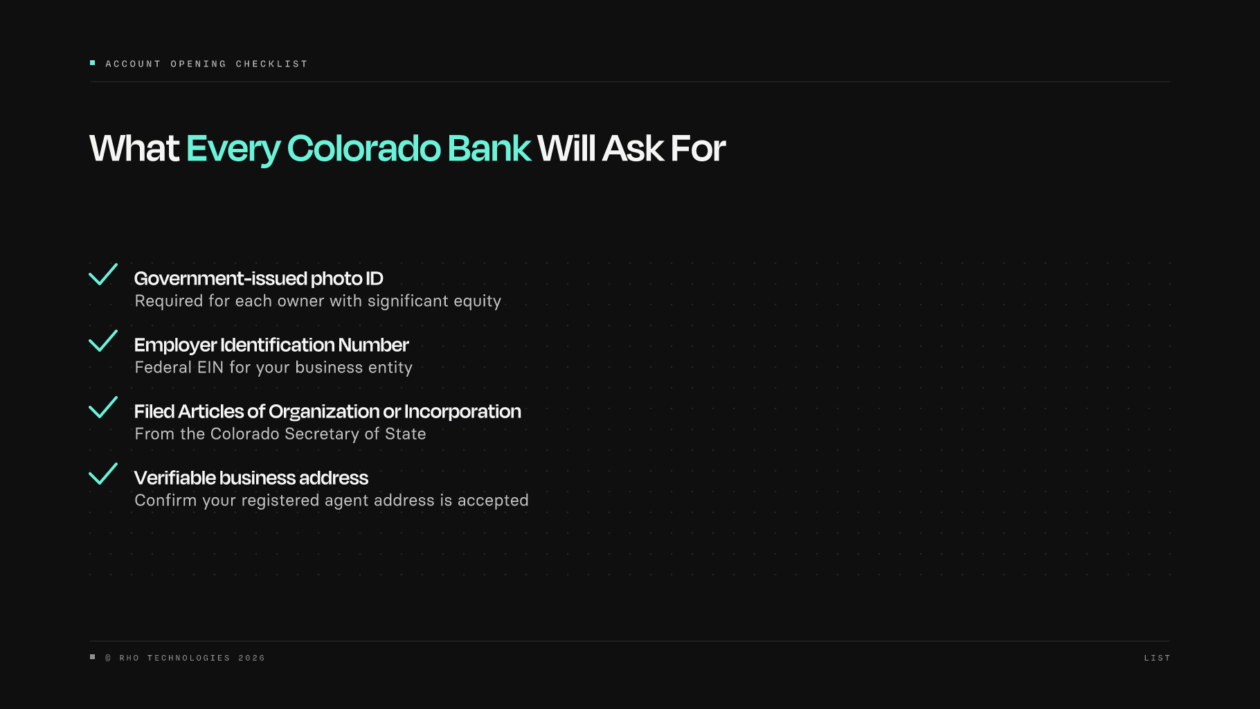 Four decision variables for choosing the right business bank in Colorado
