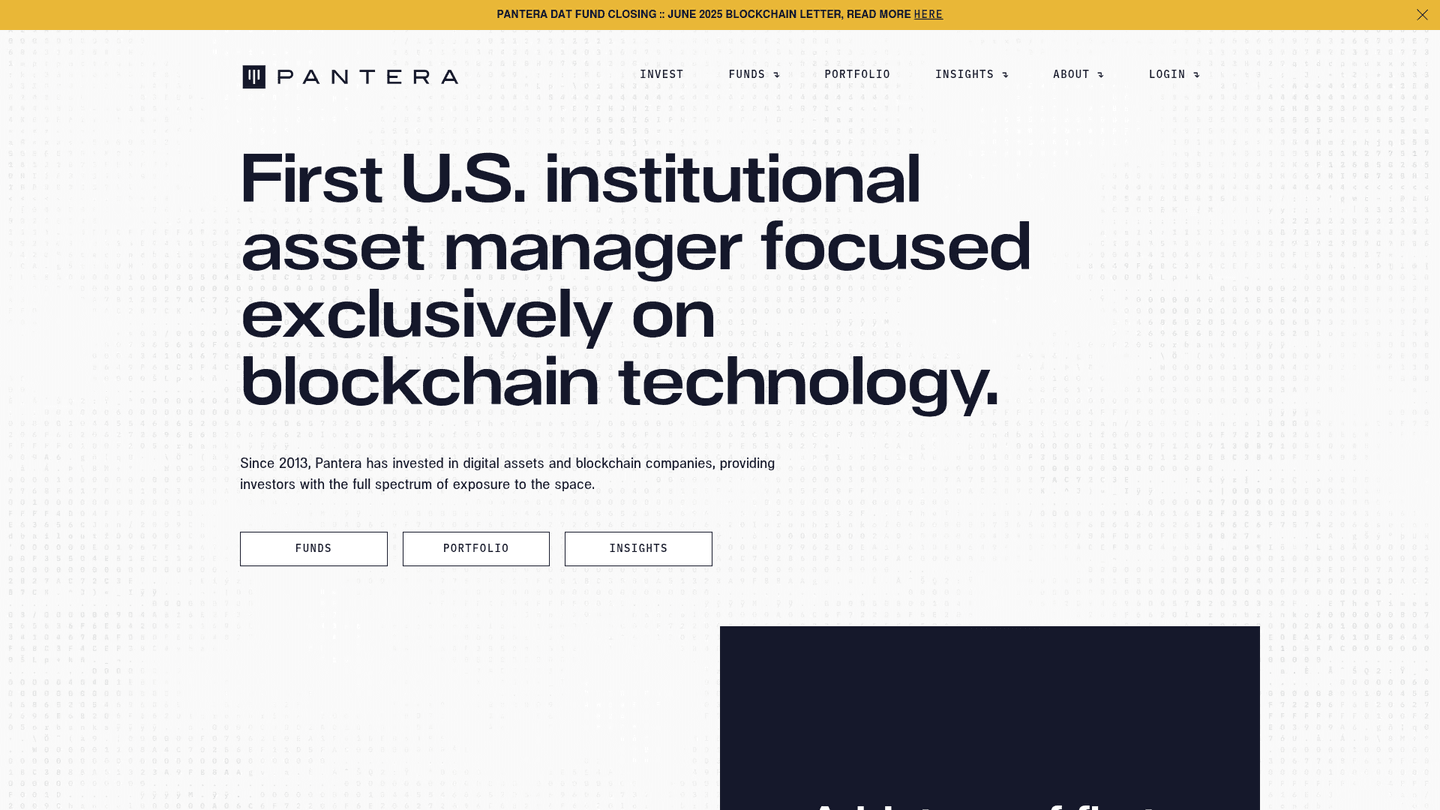 Image of Pantera Capital - Series A VC Firm