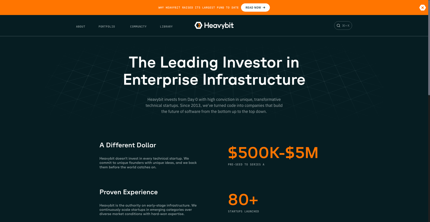 Image of Heavybit- Top VCs in Infrastructure