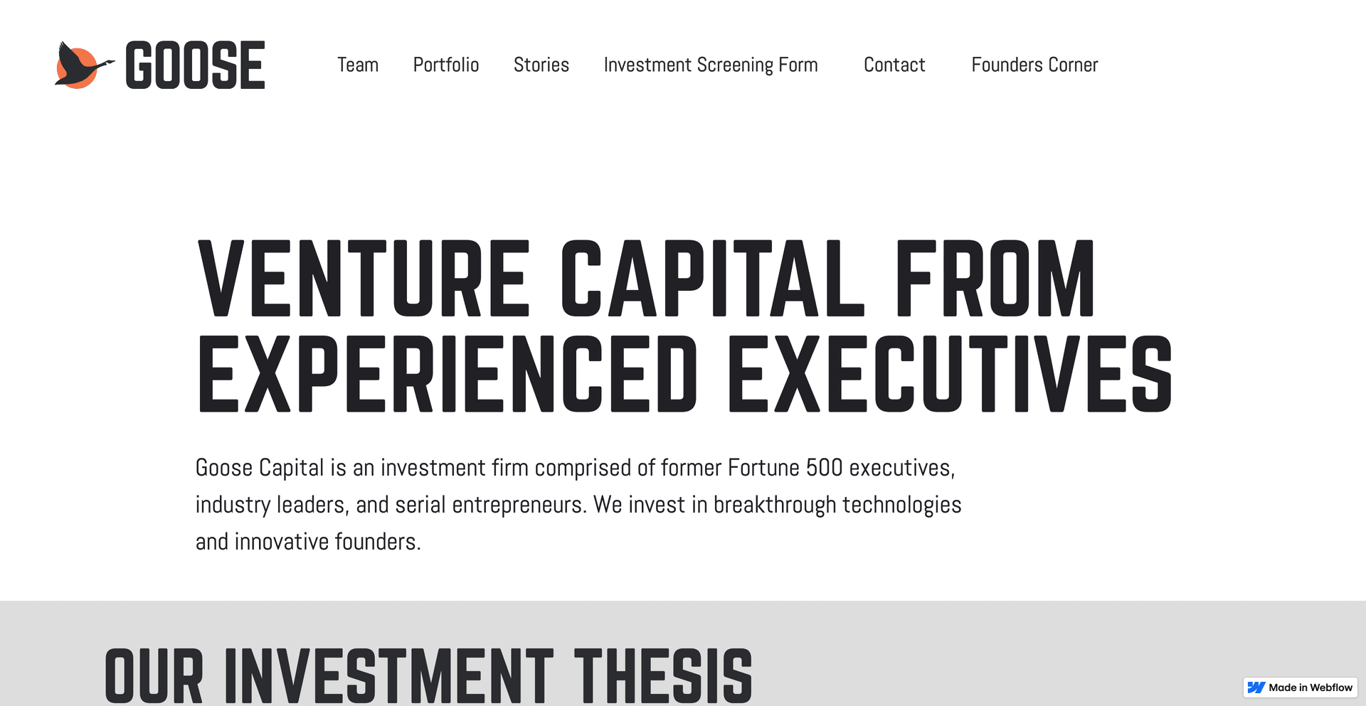 Image of GOOSE Capital - Top VCs in Houston, Texas, United States