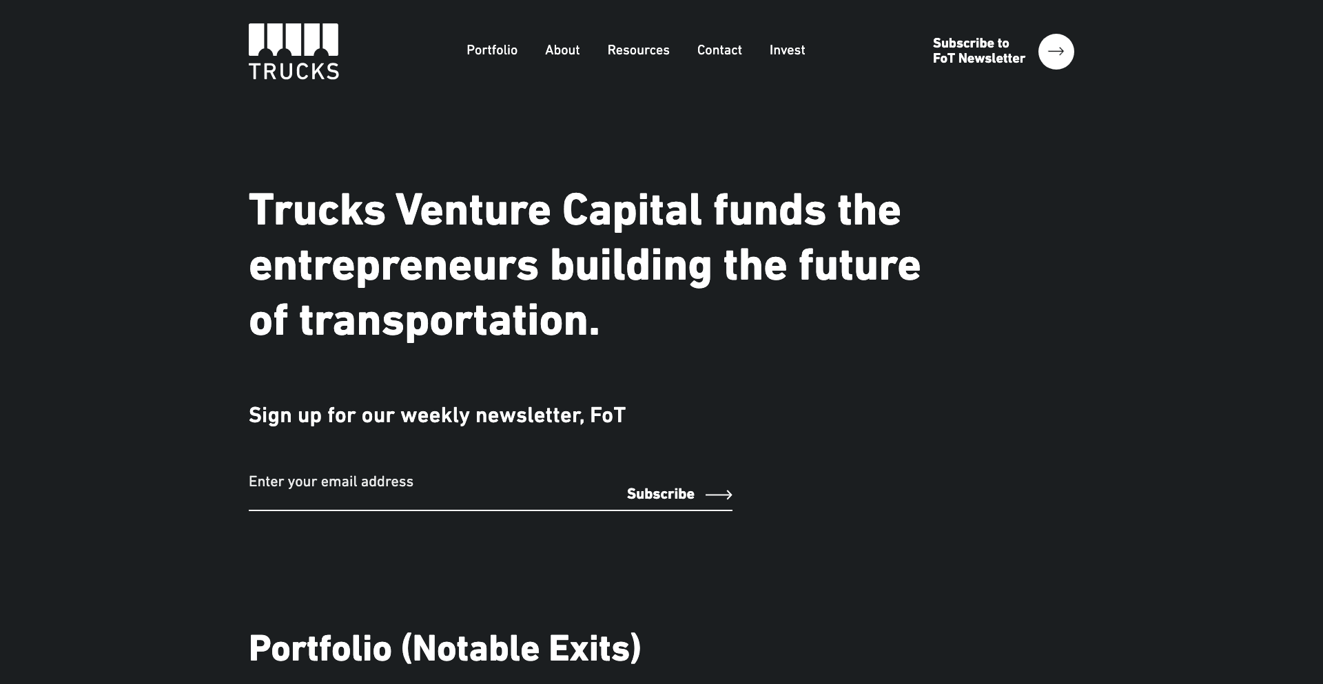 Image of Trucks Venture Capital - Top VCs in Transportation
