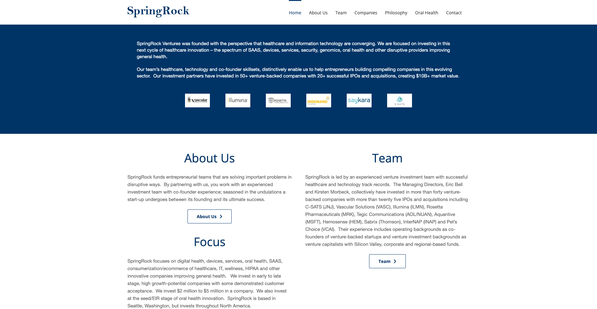 Image of SpringRock Ventures - Top VCs in Medical Device