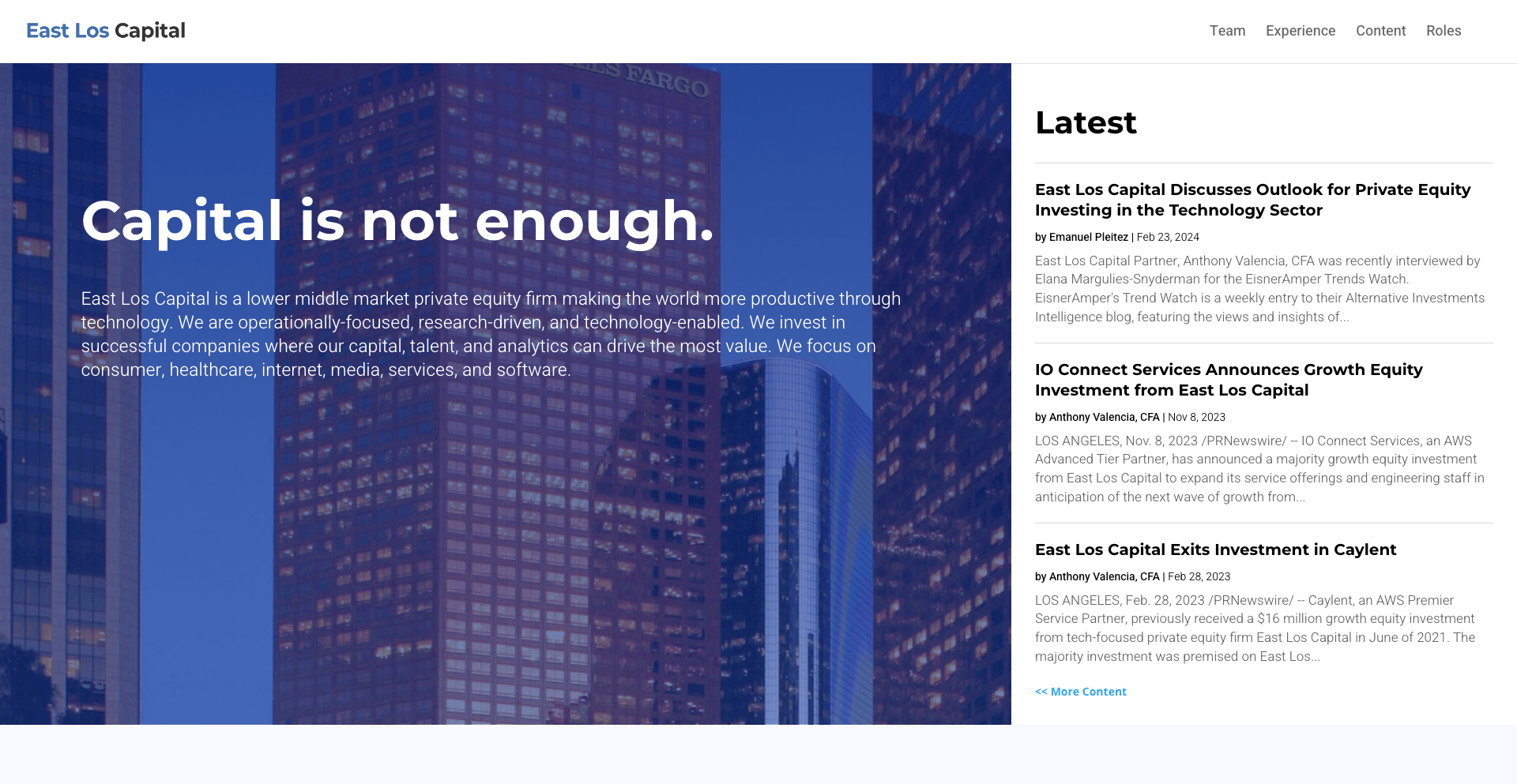 Image of East Los Capital - Top VCs in Cloud Computing