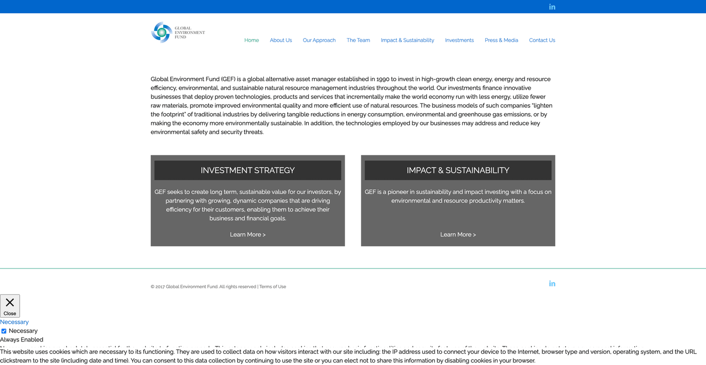 Image of Global Environment Fund Management- Top VCs in Chevy Chase, Maryland, United States