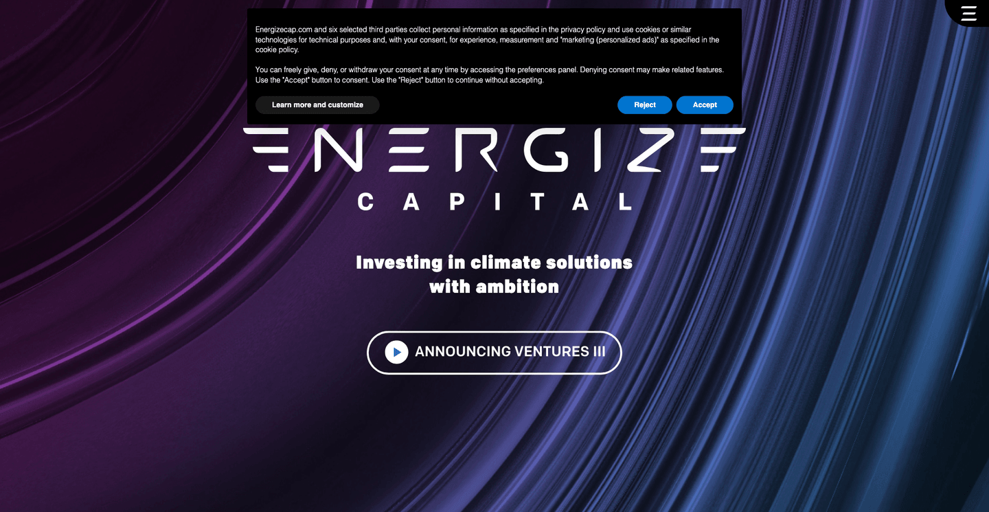 Image of Energize Capital - Top VCs in Energy