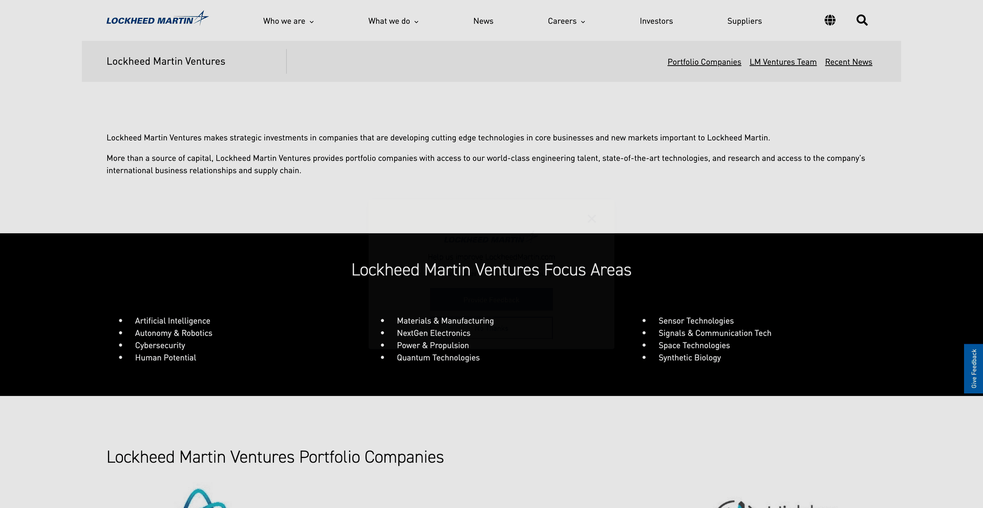 Image of Lockheed Martin Ventures- Top VCs in Hardware