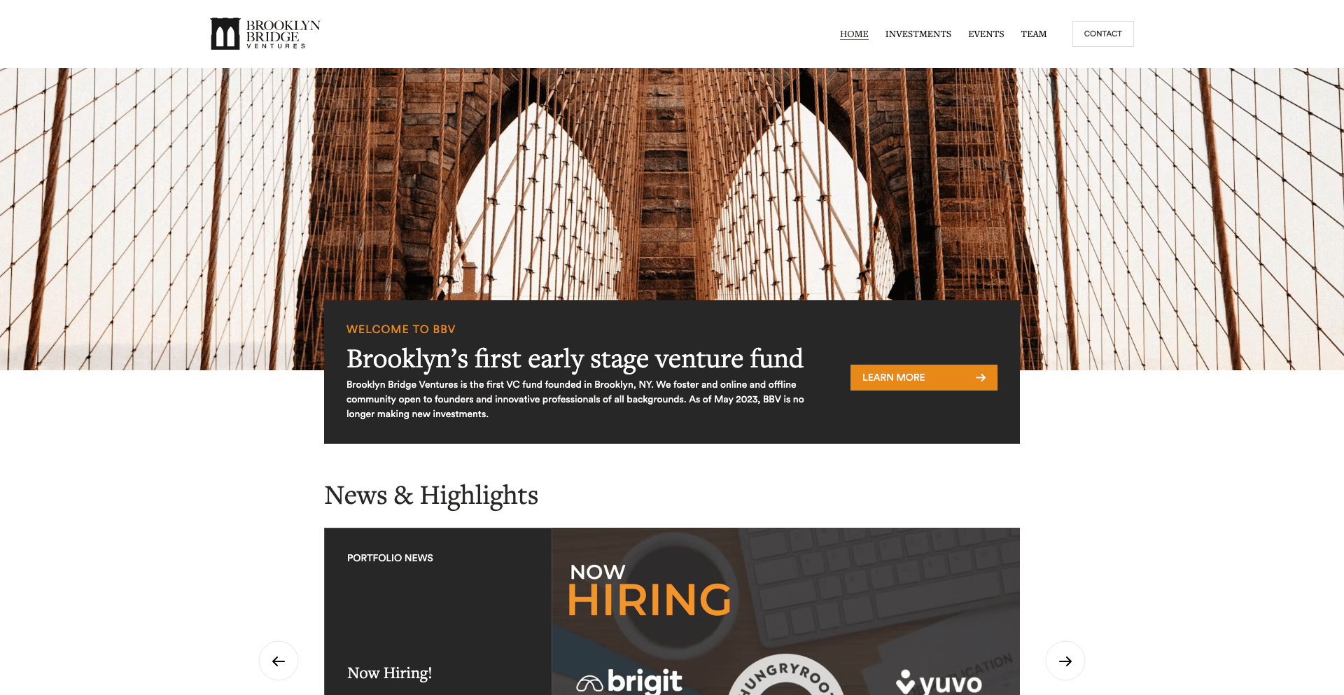 Image of Brooklyn Bridge Ventures - Top VCs in Banking